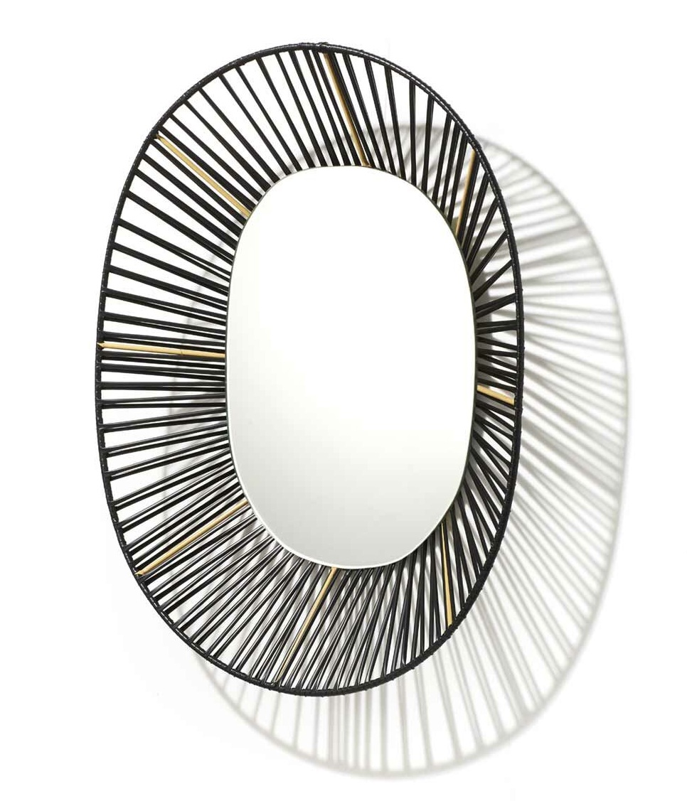Cesta Big Wall Oval Mirror Miroir mural ovale ames 