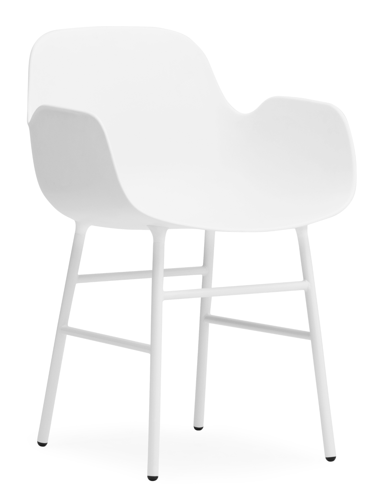 Form Armchair Lehnstuhl Normann Copenhagen-grau-Stahl