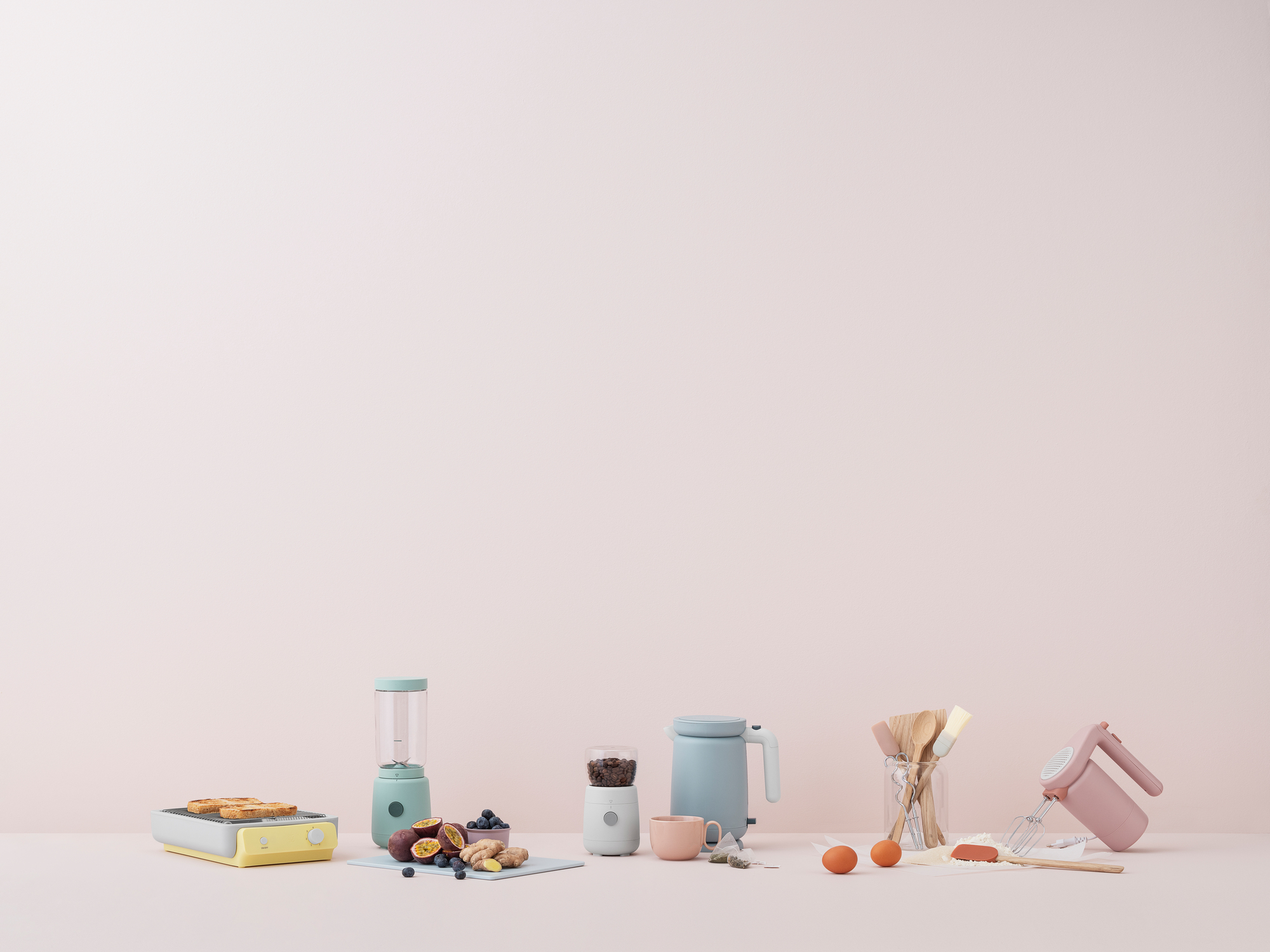 Foodie Hand mixer Mélangeur à main Rose clair RIG TIG by Stelton