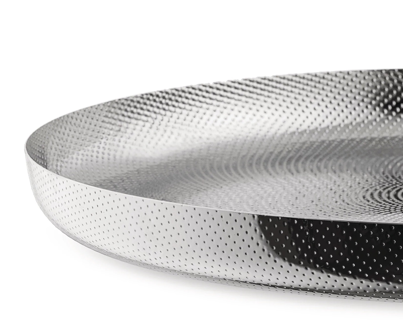 JM14/35 T Plateau rond Acier inoxydable 18/10 avec décor en relief Alessi OFFRE SPECIALE