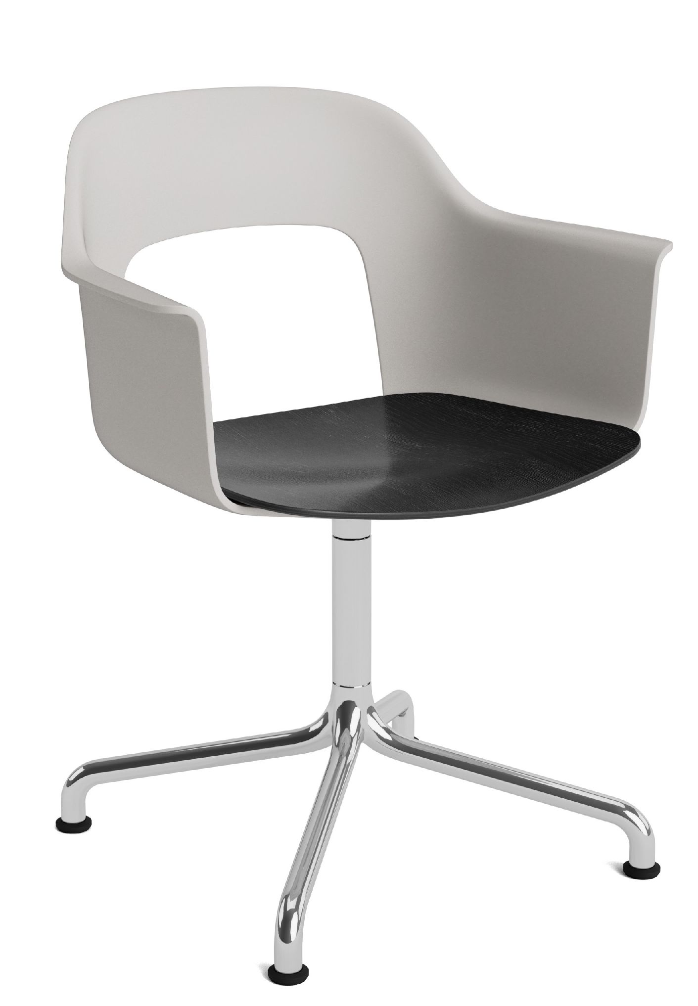 Layout Armchair 252 Fauteuil 4 pieds en étoile Pied pivotant avec base incurvée Hay  