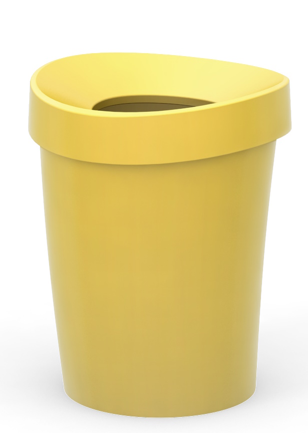 Corbeille à papier Happy Bin S JAUNE Vitra OFFRE SPECIALE