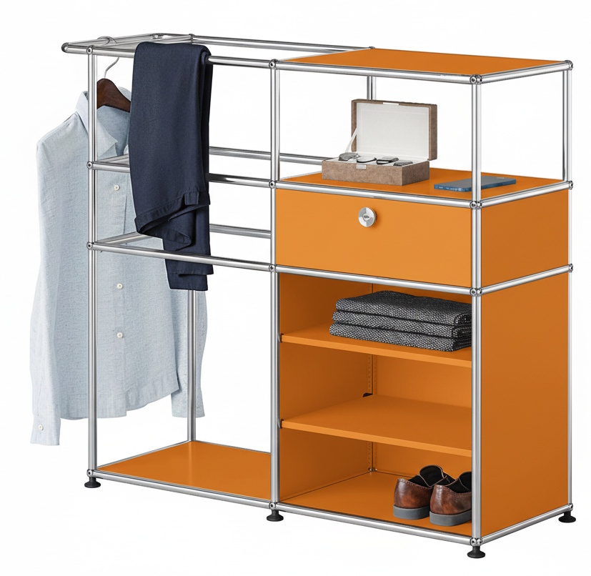 Porte-manteau USM Haller orange pur