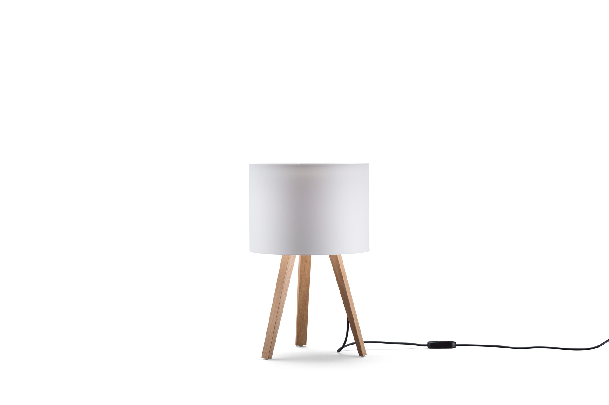 Luca Stand little lampe de table chêne naturel / blanc Maigrau
