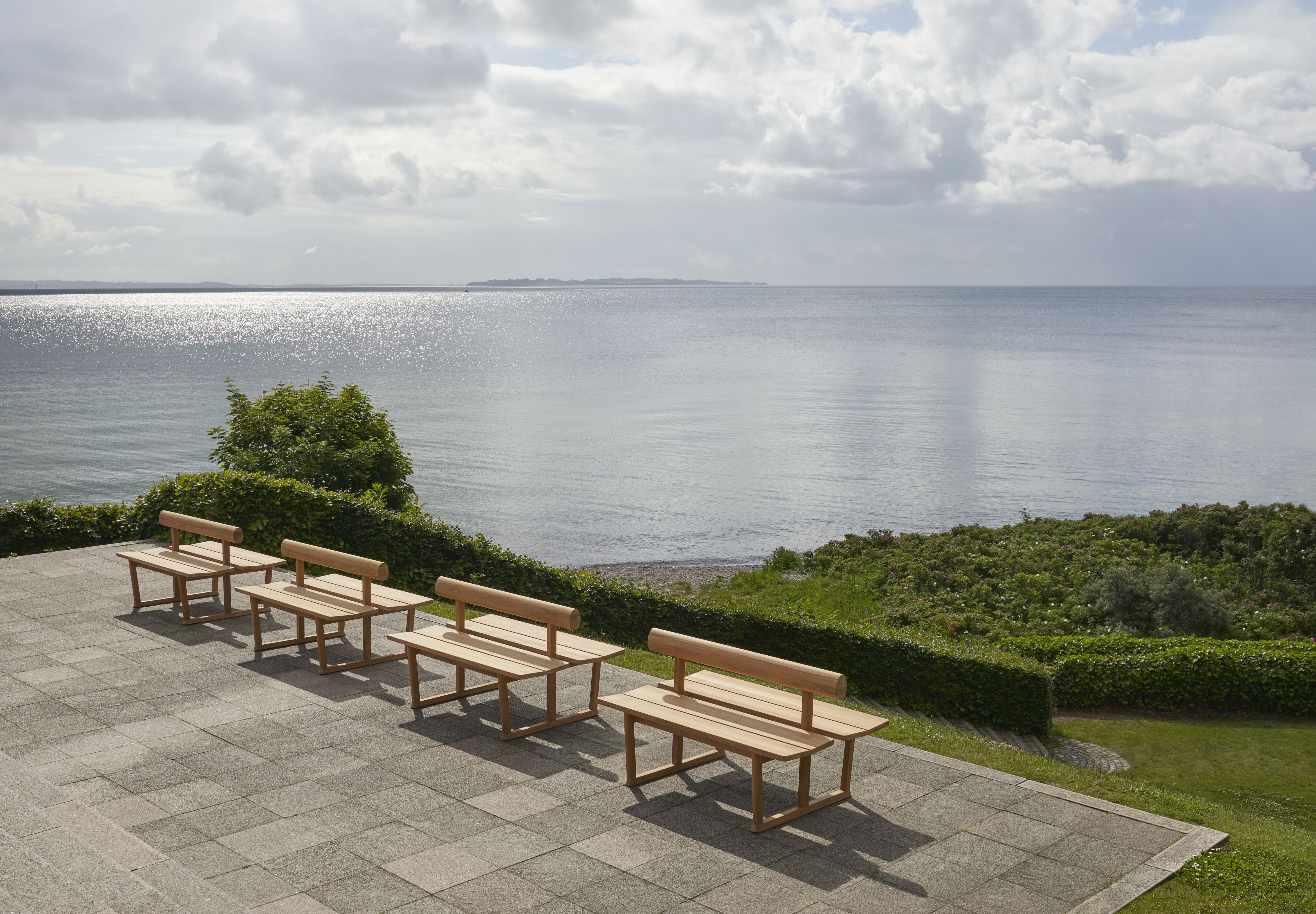 Banco Banc double en teck pour l'extérieur Skagerak by Fritz Hansen