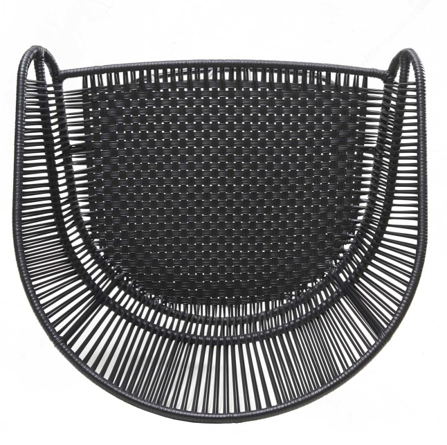 Circo Lounge Chair Fauteuil lounge d'extérieur ames Noir mat / Noir