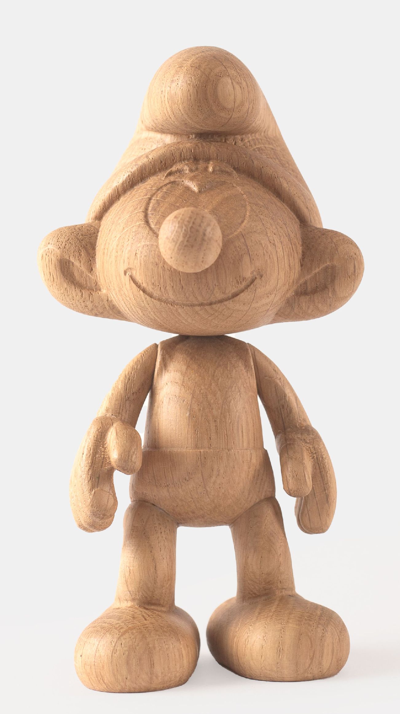 Petite figurine en bois Schtroumpf Boyhood