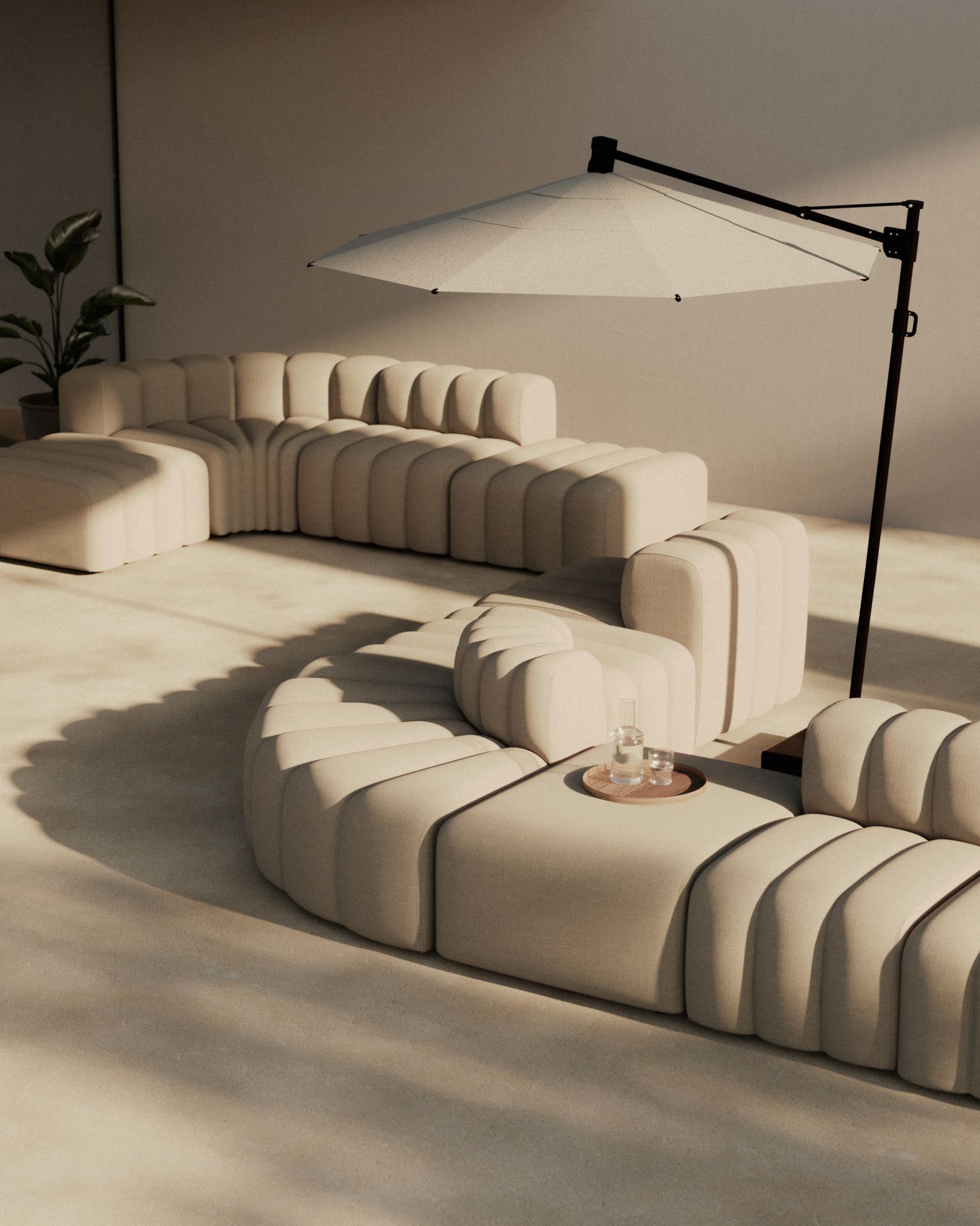 Studio Outdoor Medium Canapé modulaire Coconut Norr11 
