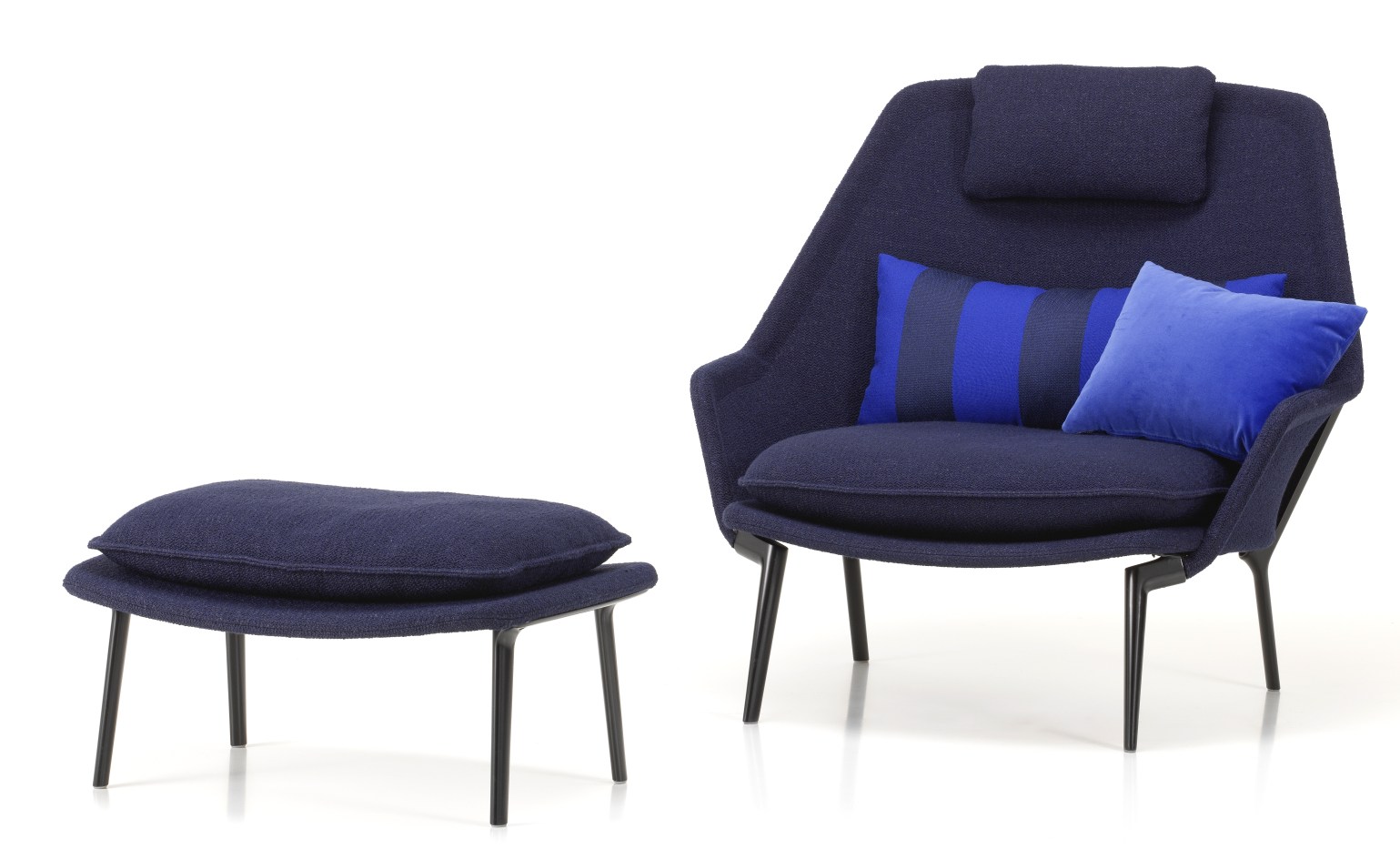 Slow Chair & Ottoman Fauteuil en tissu Vitra 