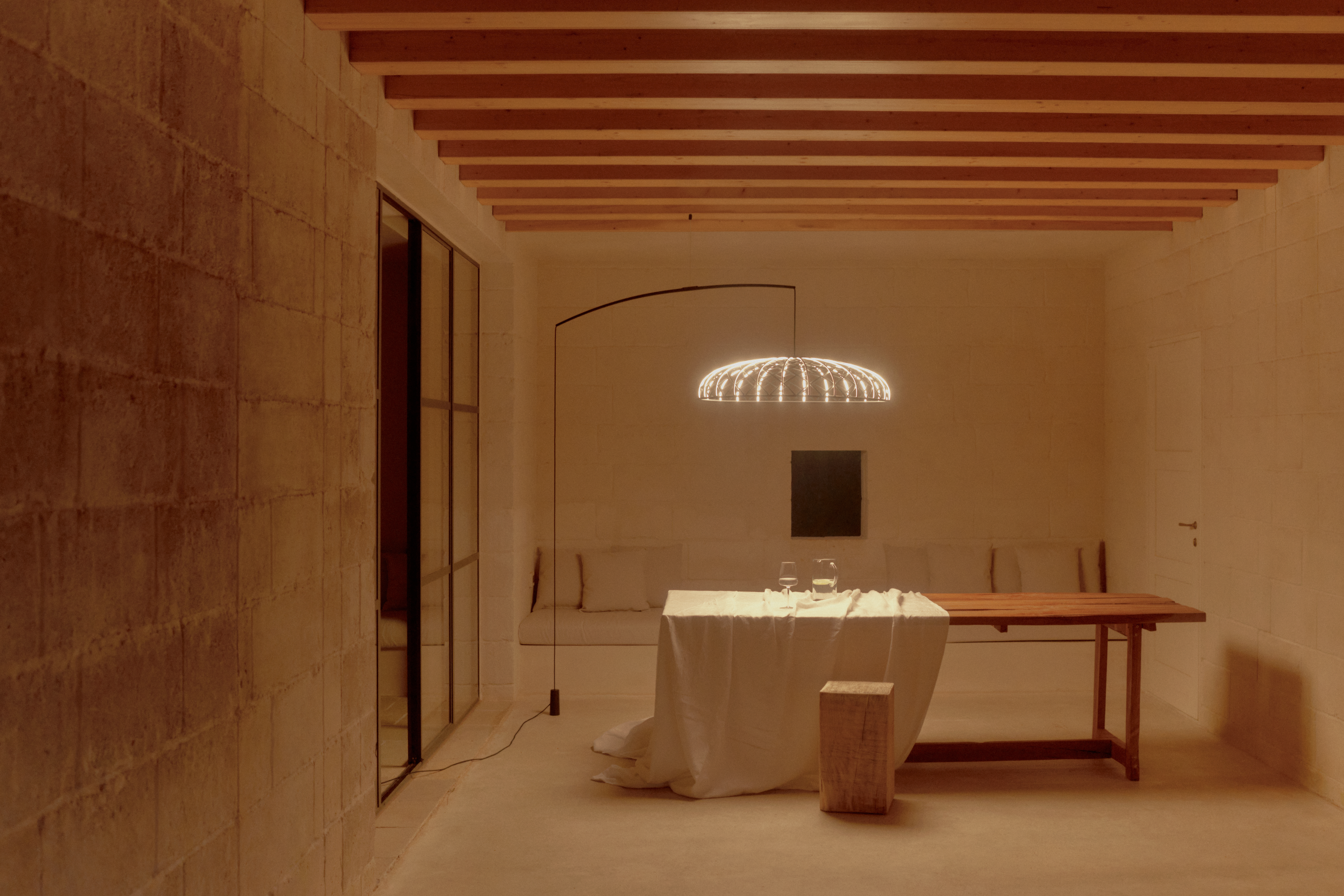 Skynest Motion Lampadaire Bleu Turmalin Flos