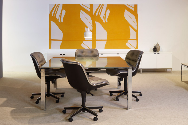 Pollock Executive chaise pivotante avec accoudoirs Knoll International 