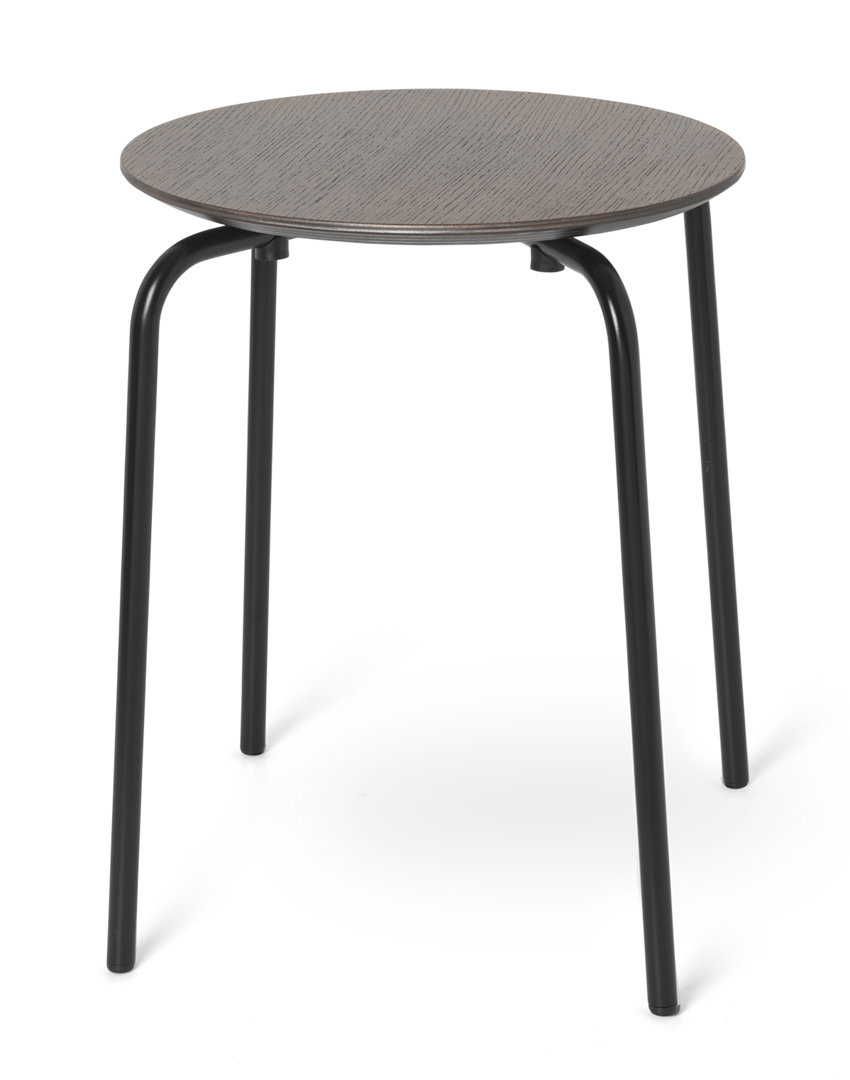 Herman tabouret noir structure chêne teinté foncé Ferm Living