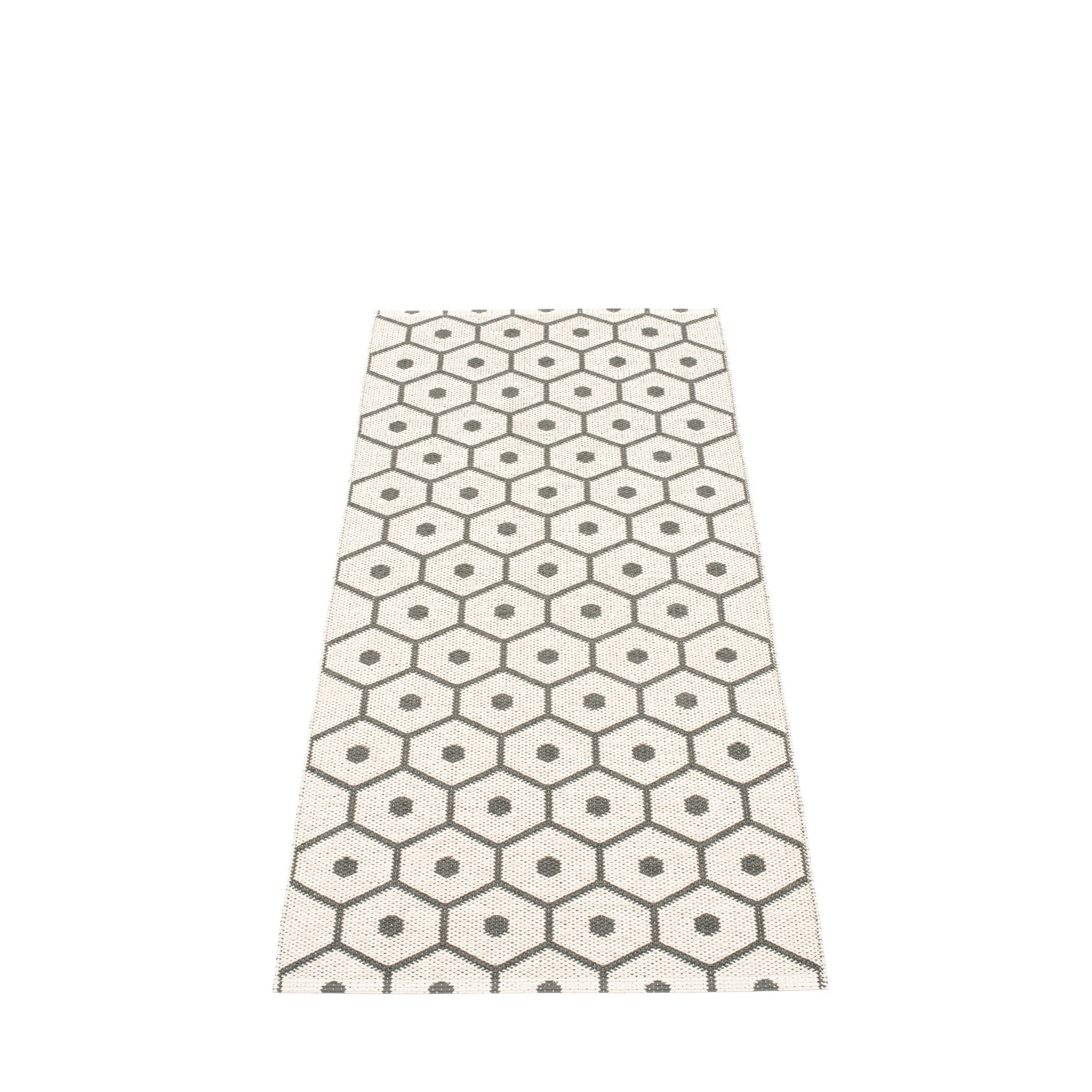 Honey Plastique Tapis 70x160 cm Pappelina Charcoal-Vanille