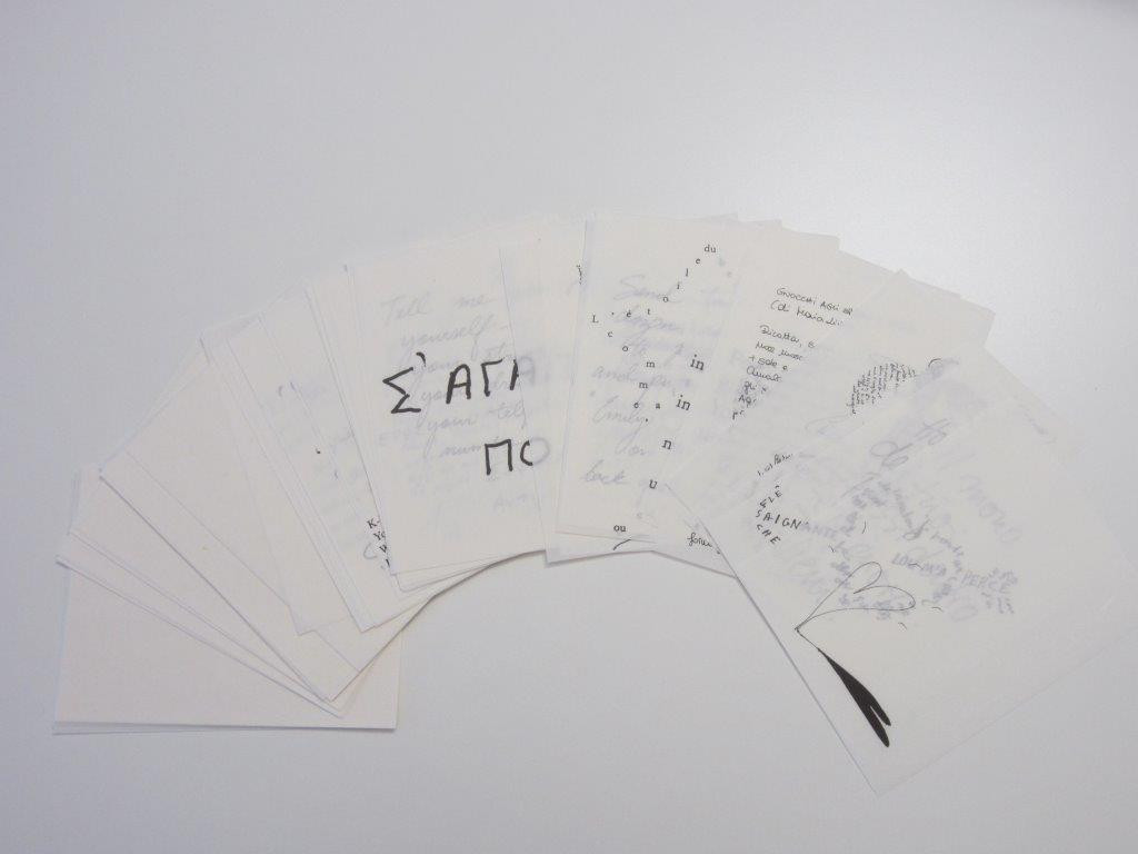 Zettelsatz für die Leuchte Zettel Z 6 Ingo Maurer unbedruckt
