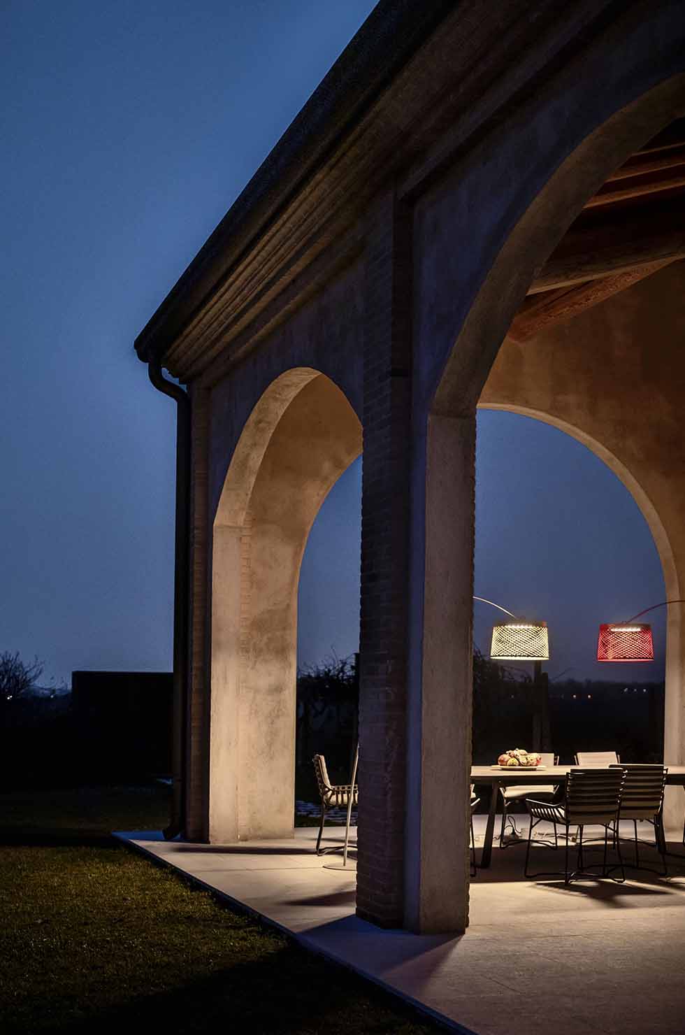 Twiggy Grid Lampadaire carmin Foscarini