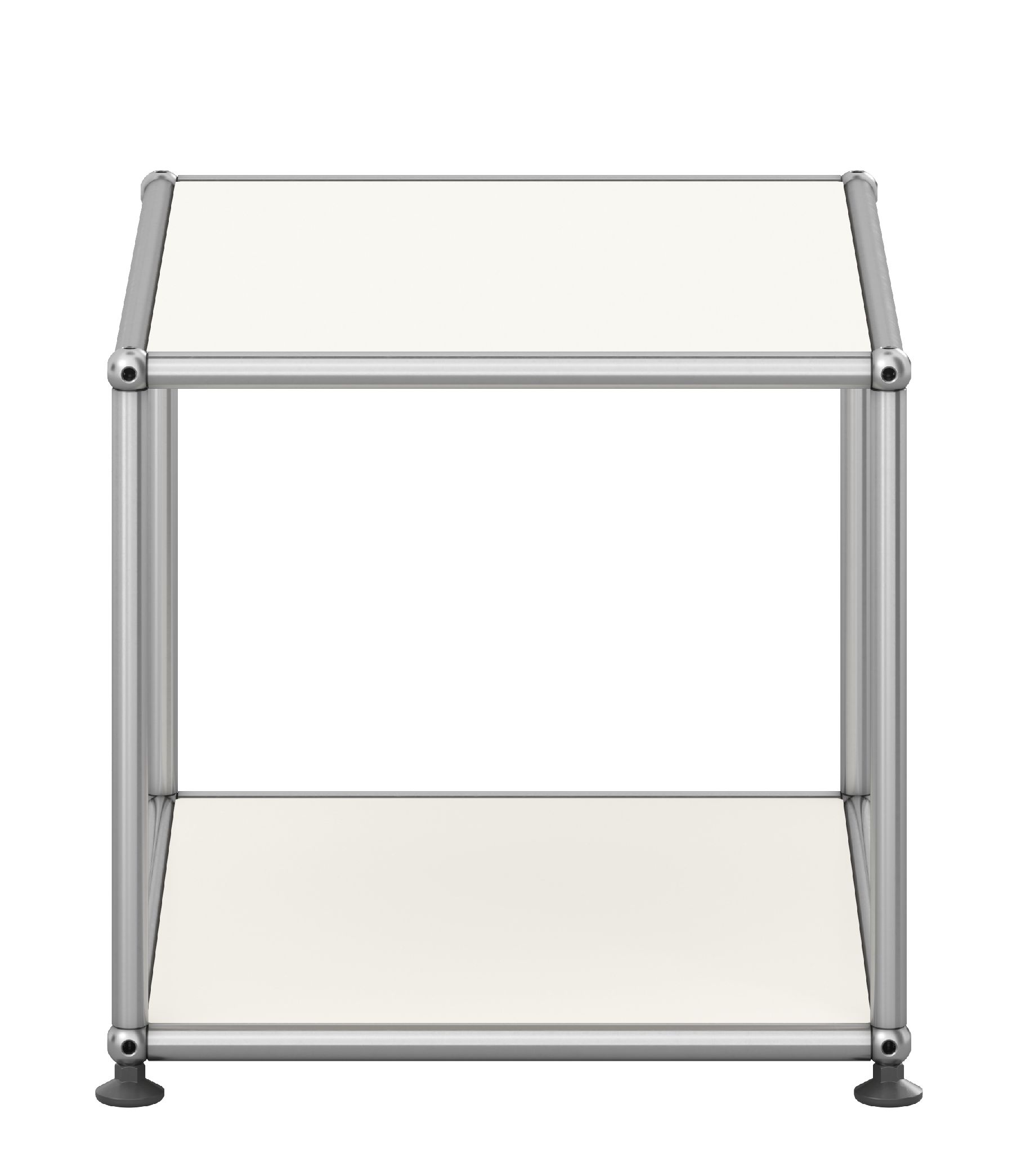 Table d'appoint USM Haller M21 ouverte étroite blanc pur