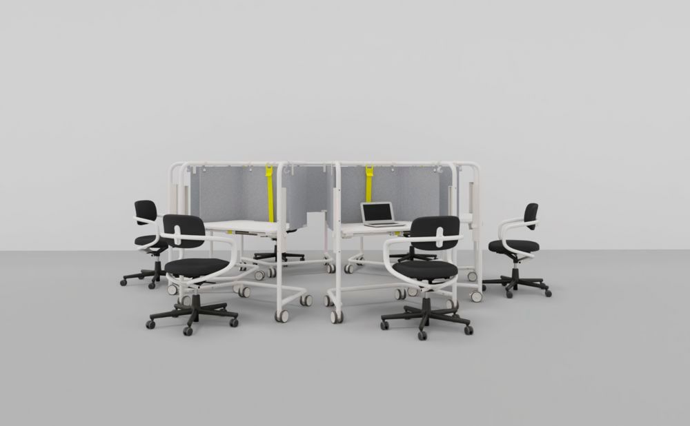 Scout Work Table de travail mobile à hauteur réglable Vitra