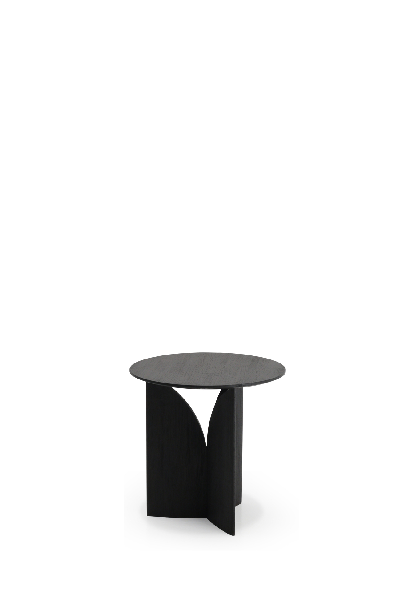 Teak Fin Table d'appoint Peint en Noir Ethnicraft