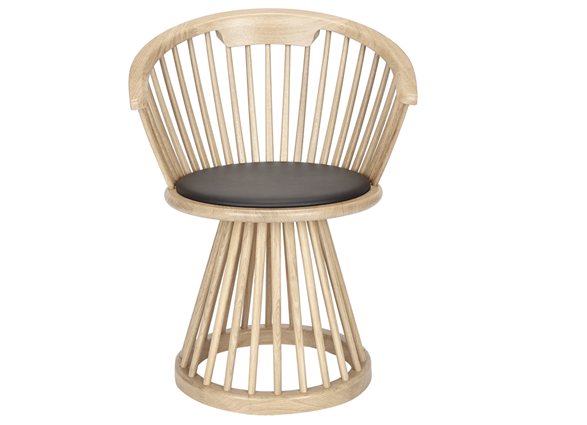 Fan chaise de salle à manger nature Tom Dixon