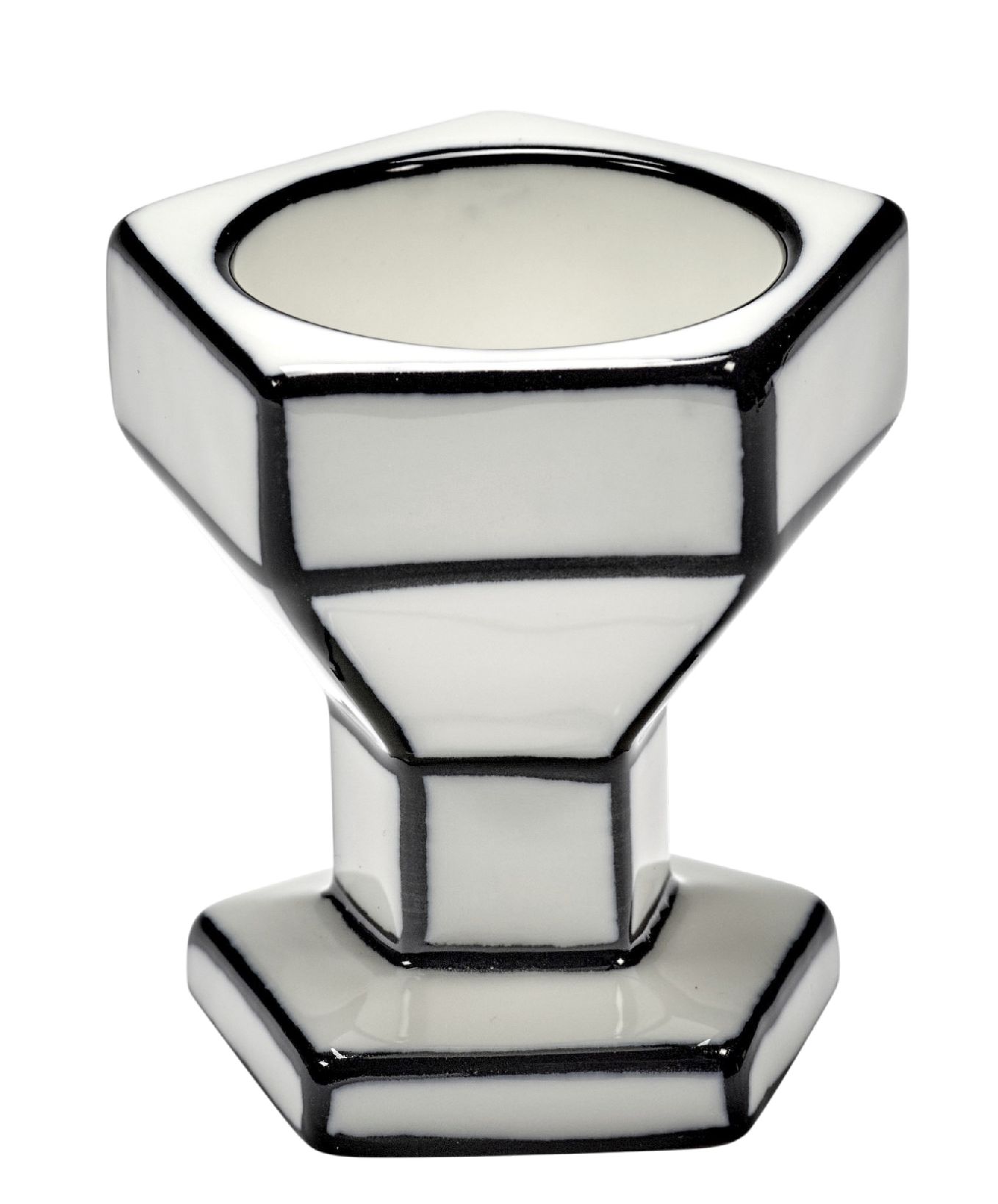 Coquetier blanc/noir Carte Blanche Serax   