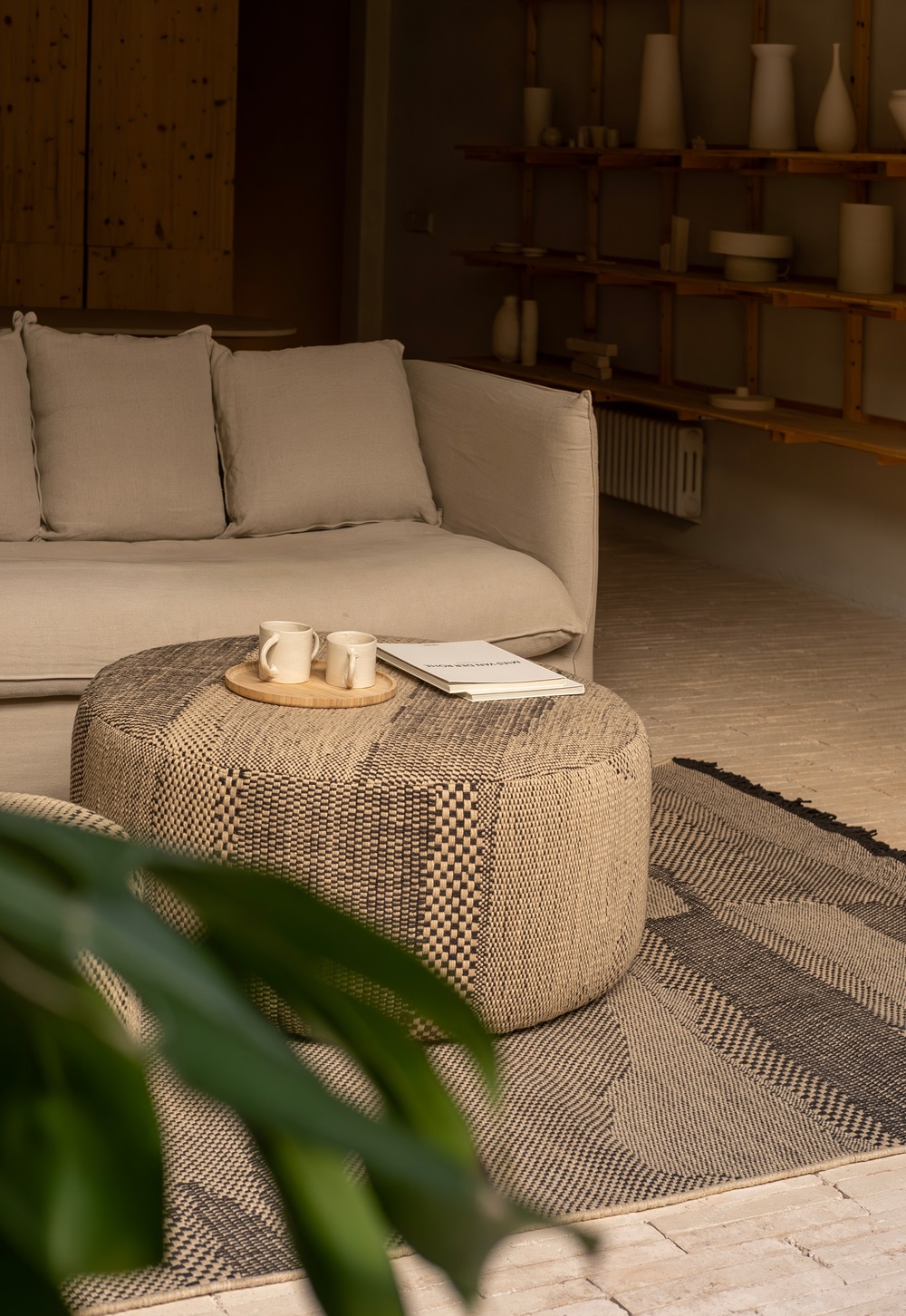 Wabisabi Pouf Tabouret Nanimarquina