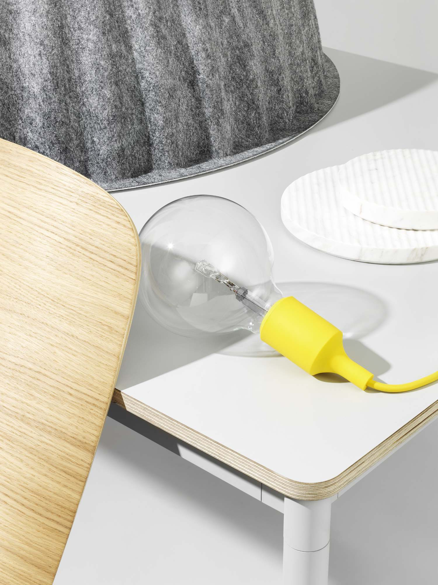 E27 LED Socket lamp lampe de suspendue MOUTARDE Muuto OFFRE SPECIALE