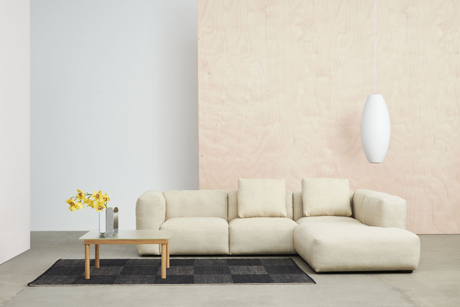 Mags Soft Sofa Corner Combination 2 accoudoir à droite Hay