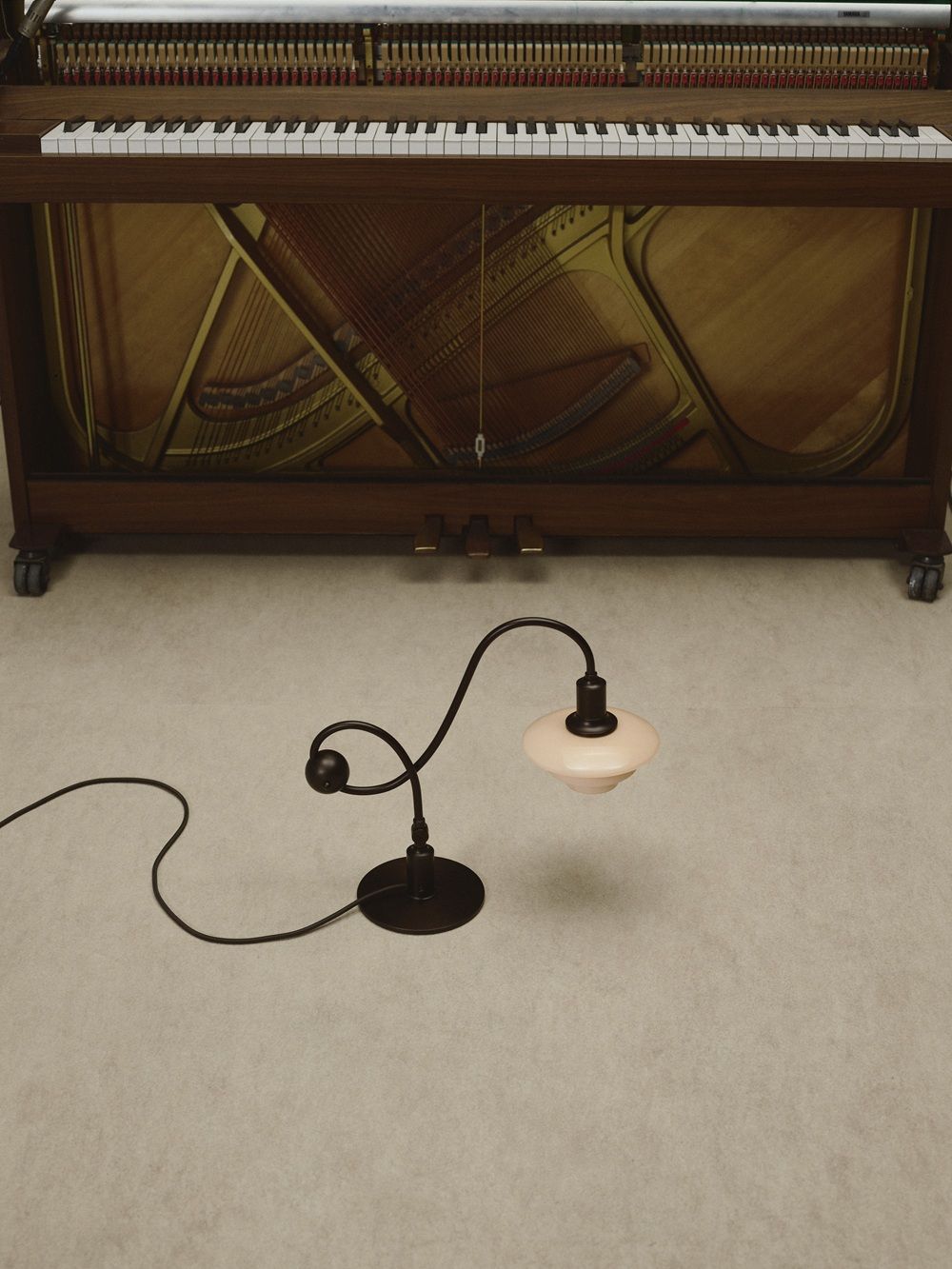 Lampe de table PH 1/1 Piano, couleur Dusty Terracotta, Louis Poulsen