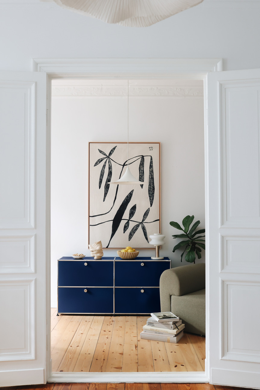 USM Haller Sideboard E2 buffet avec 4 portes pliantes