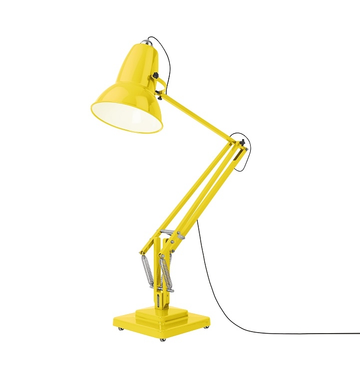 Original 1227 Giant Floor Lamp Lampadaire Indoor Anglepoise Jaune
