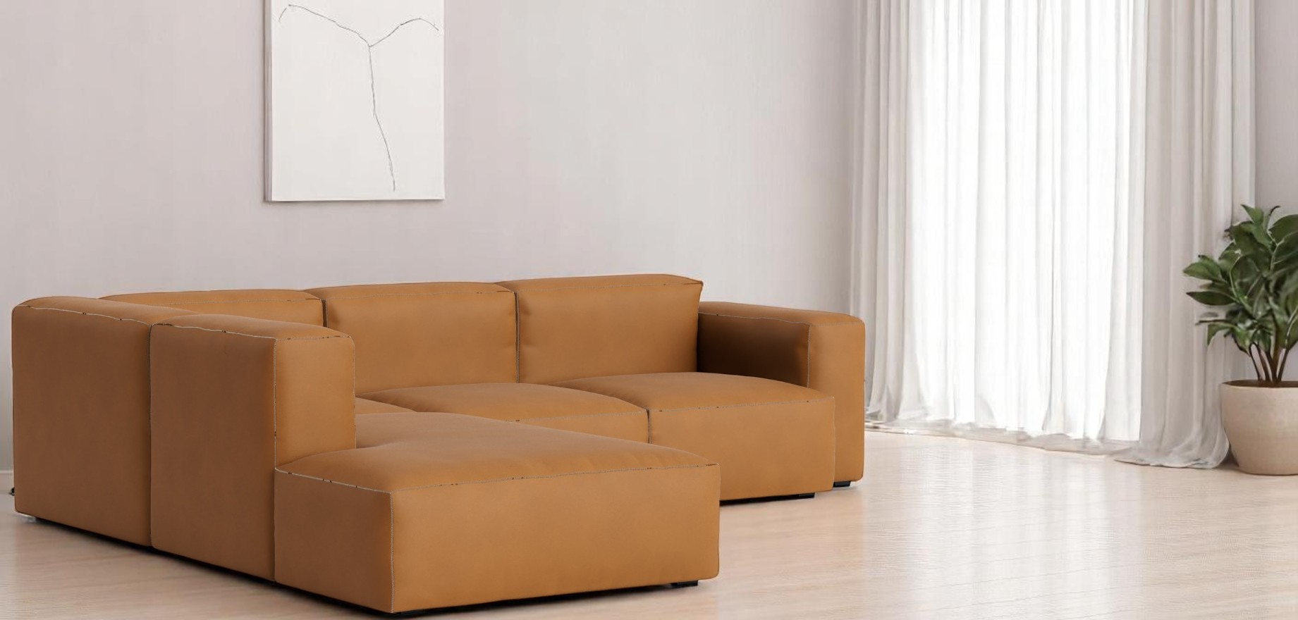 Mags Soft Sofa Corner Combination 2 low Accoudoir gauche Hay
