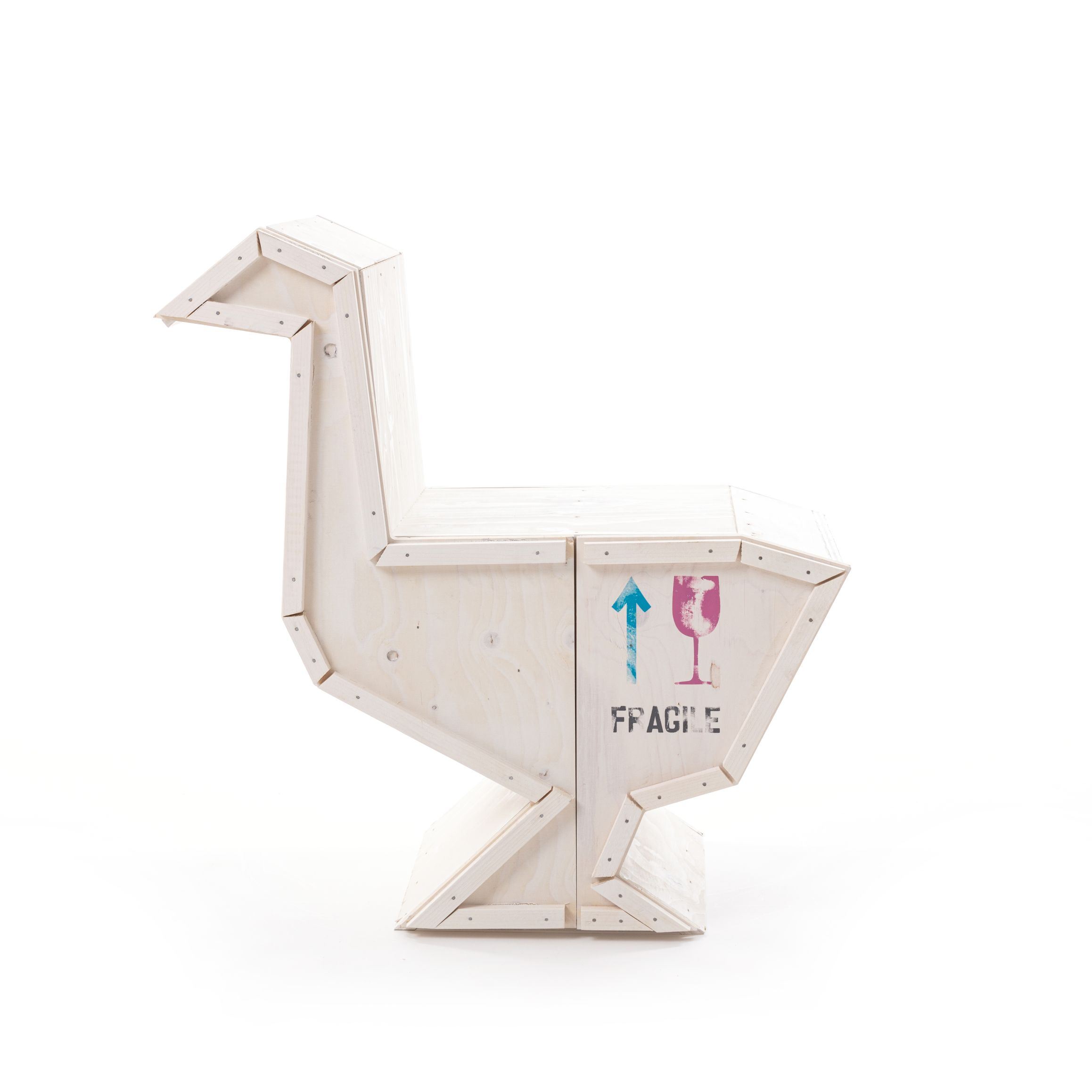 Sending Animals 2.0 Goose armoire blanc Seletti