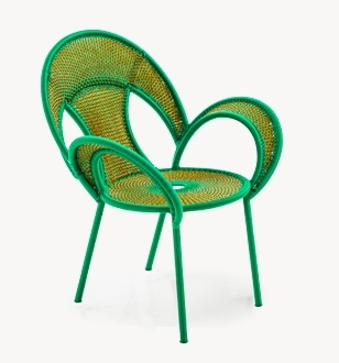 Banjooli Sessel M' Afrique Collection Moroso-Türkis / Braun