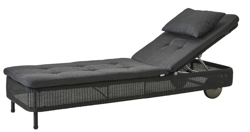 Presley Outdoor Coussin pour Chaise longue Cane-Line noir