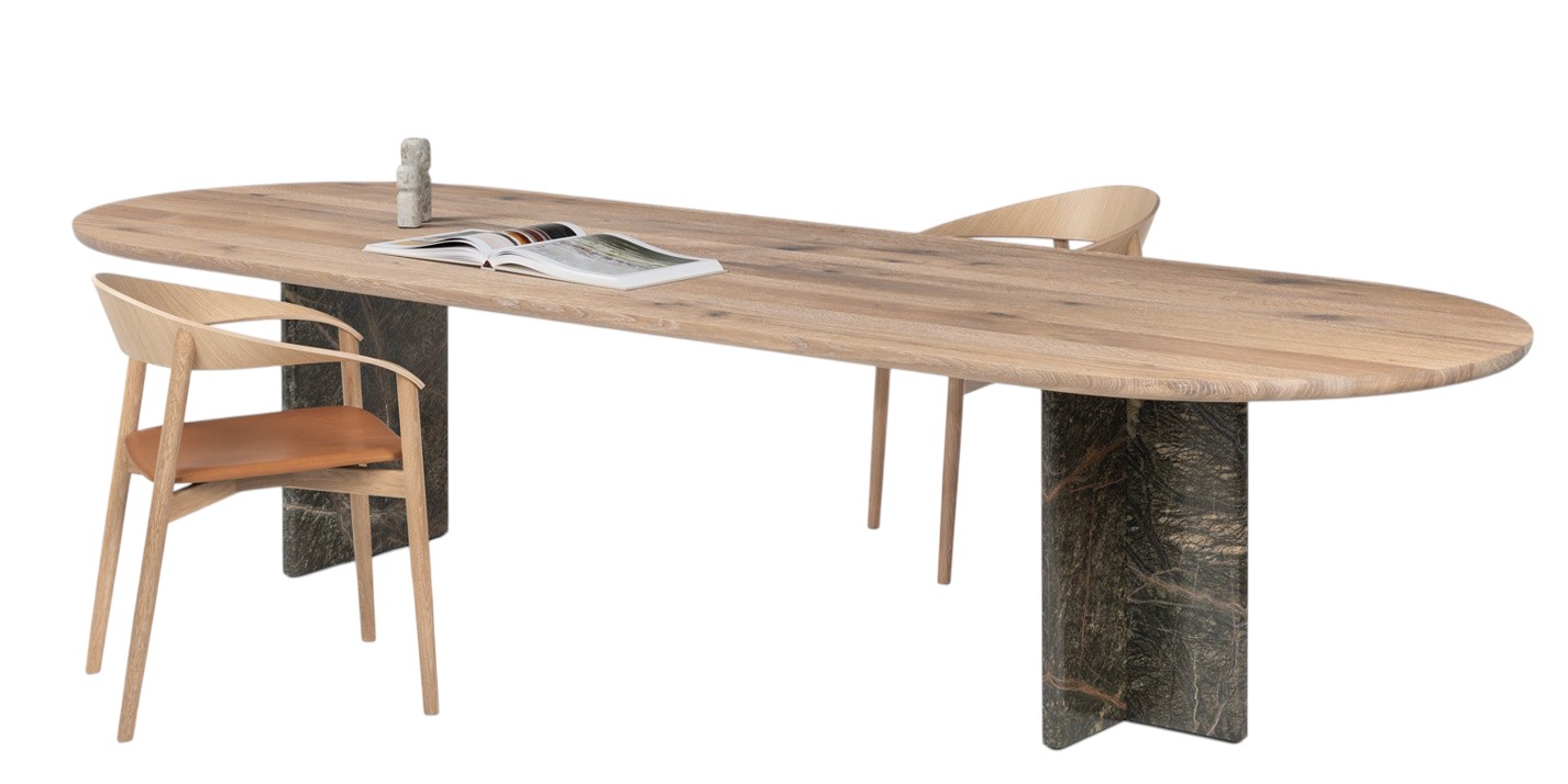 BC17 T-Rox Table ovale Table de salle à manger Janua 