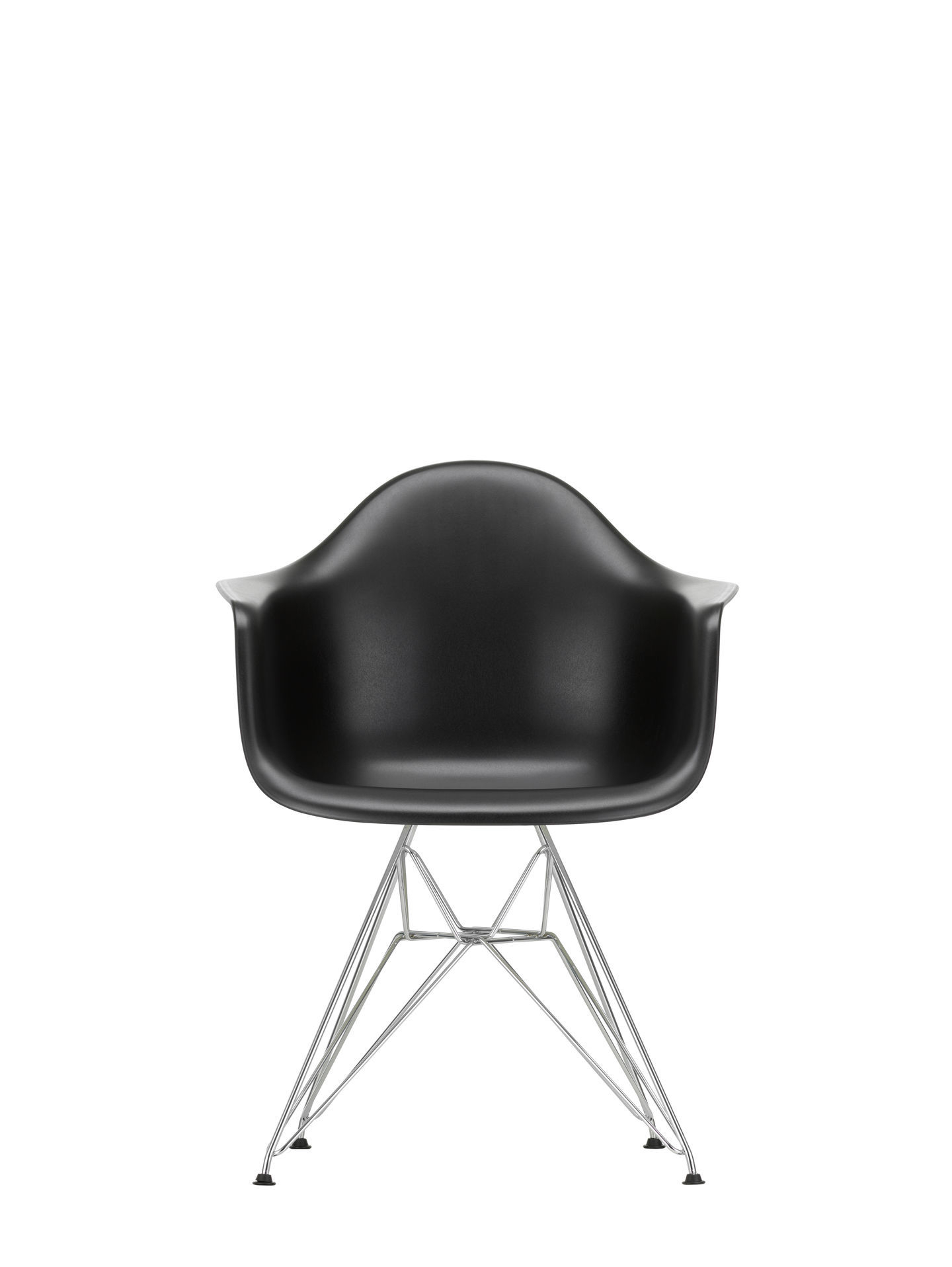 Vitra Eames Plastic Arm Chair DAR Chaise Vitra Chromé - Bleu mer