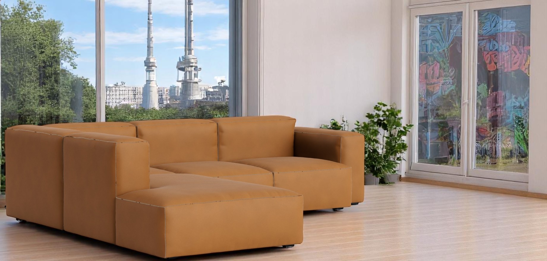 Mags Soft Sofa Corner Combination 2 low Accoudoir gauche Hay