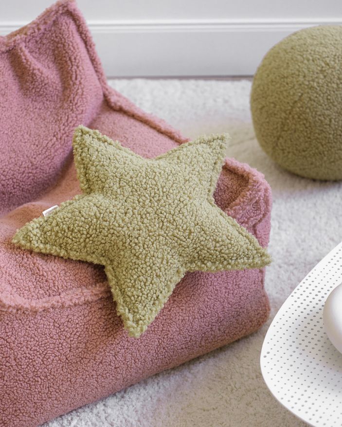 Coussin étoile pour enfants Wigiwama Matcha