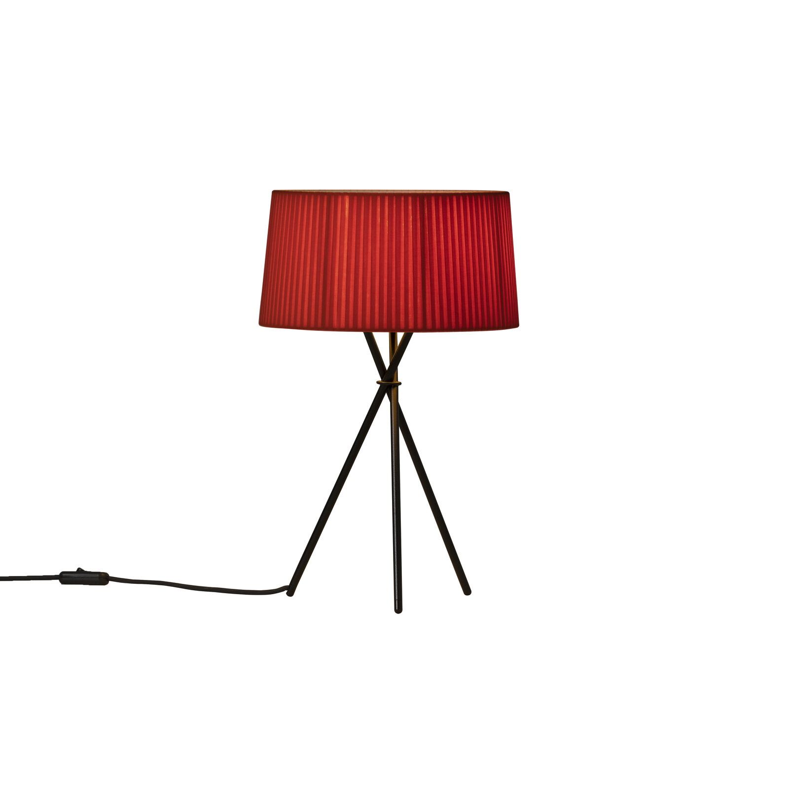 Tripode M3 lampe de table rouge ambre Santa & Cole Tripode M3 lampe de table rouge ambre Santa & Cole