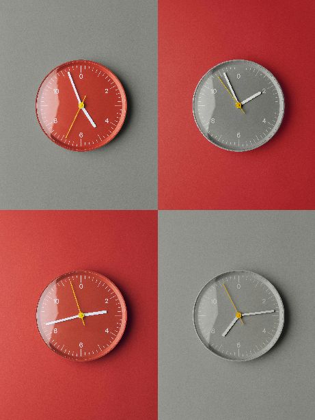 Wall Clock Horloge murale Hay Brun