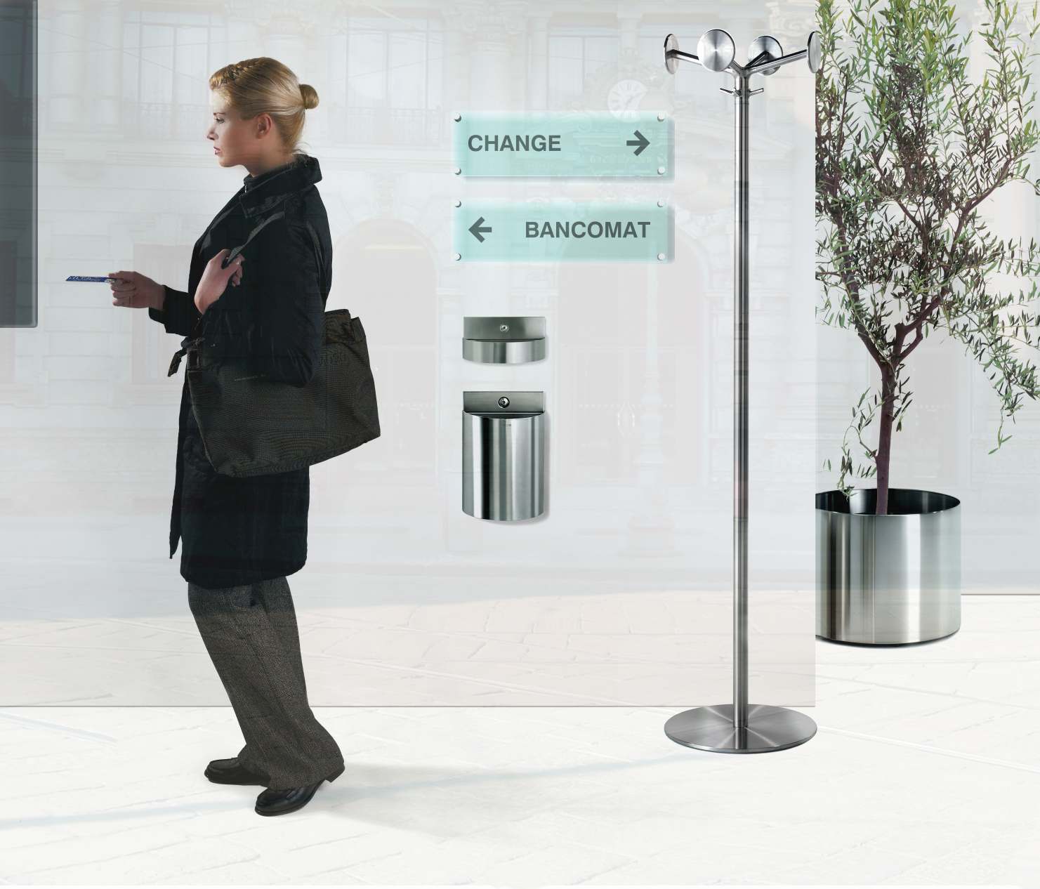 Nox Flora Pot de fleurs sur roulettes Rexite