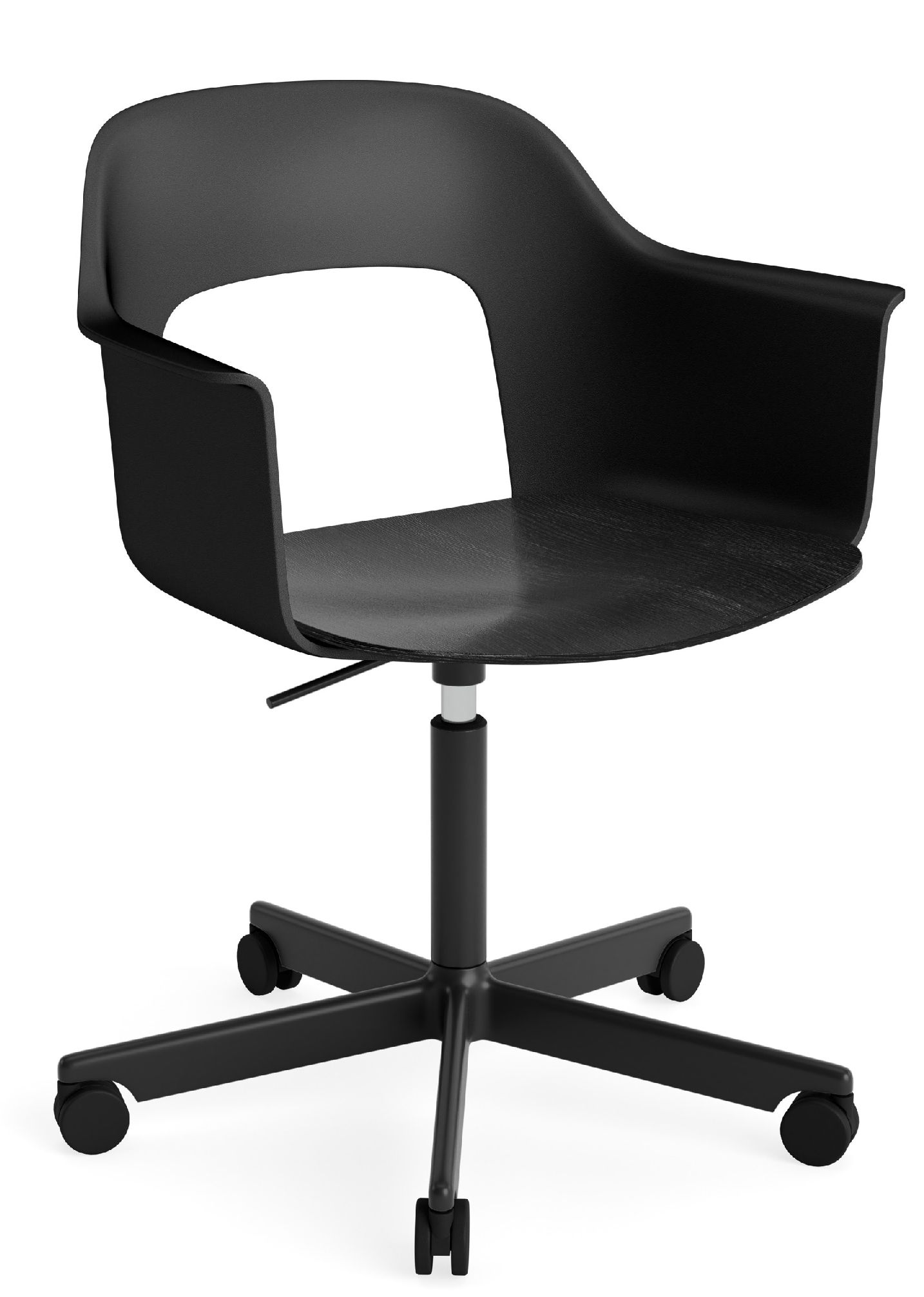 Layout Armchair 242 Fauteuil 4 pieds en étoile Vérin à gaz avec fonction pivotante Hay