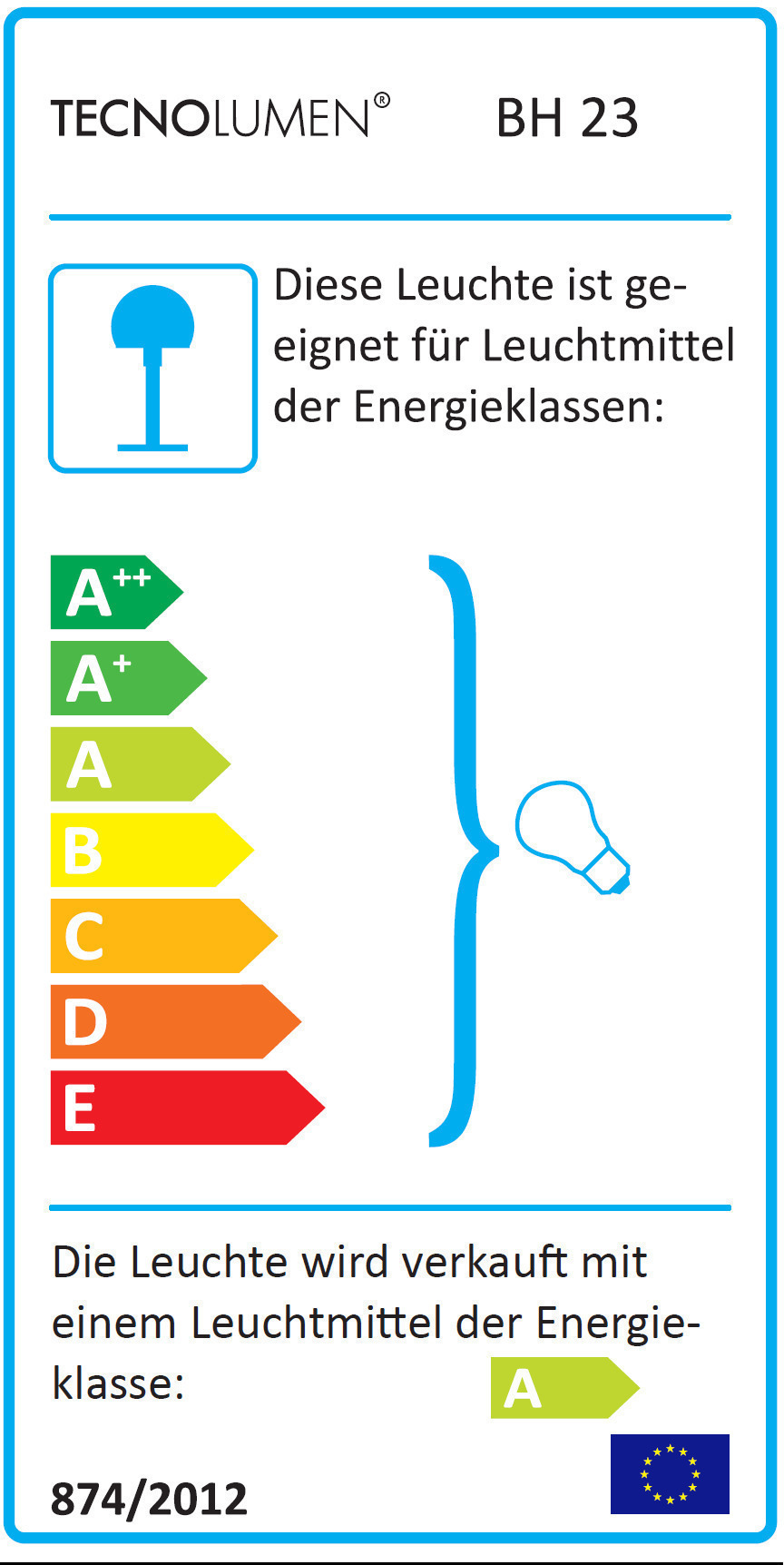 Bauhaus BH 23 Lampadaire Tecnolumen