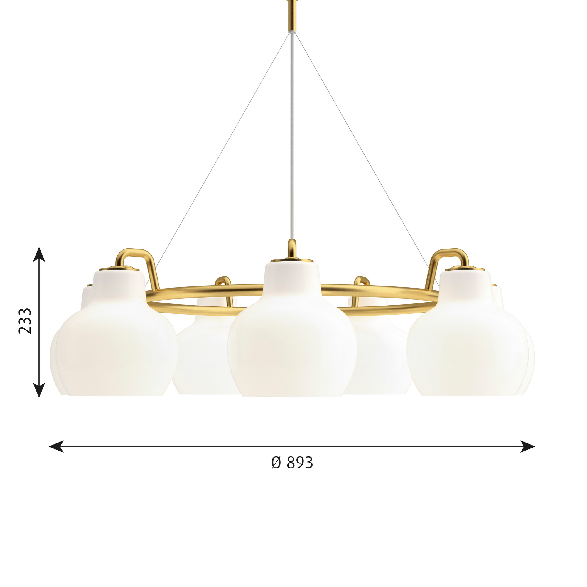VL Ring Crown 7 lumière pendante Louis Poulsen