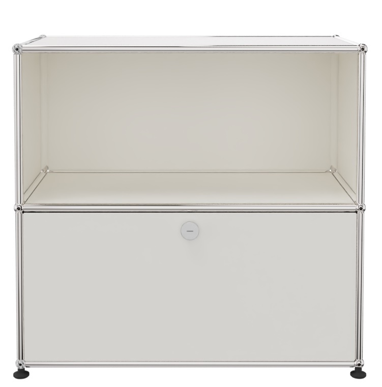USM Haller Sideboard 1 Ouvert / 1 Volet Blanc pur - FAST DELIVERY     