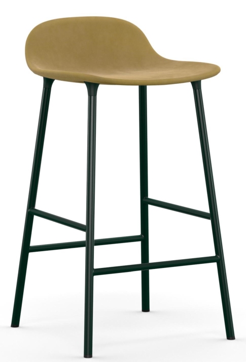 Form Barstool tabouret de bar H 65 cm Acier Rembourré Normann Copenhagen
