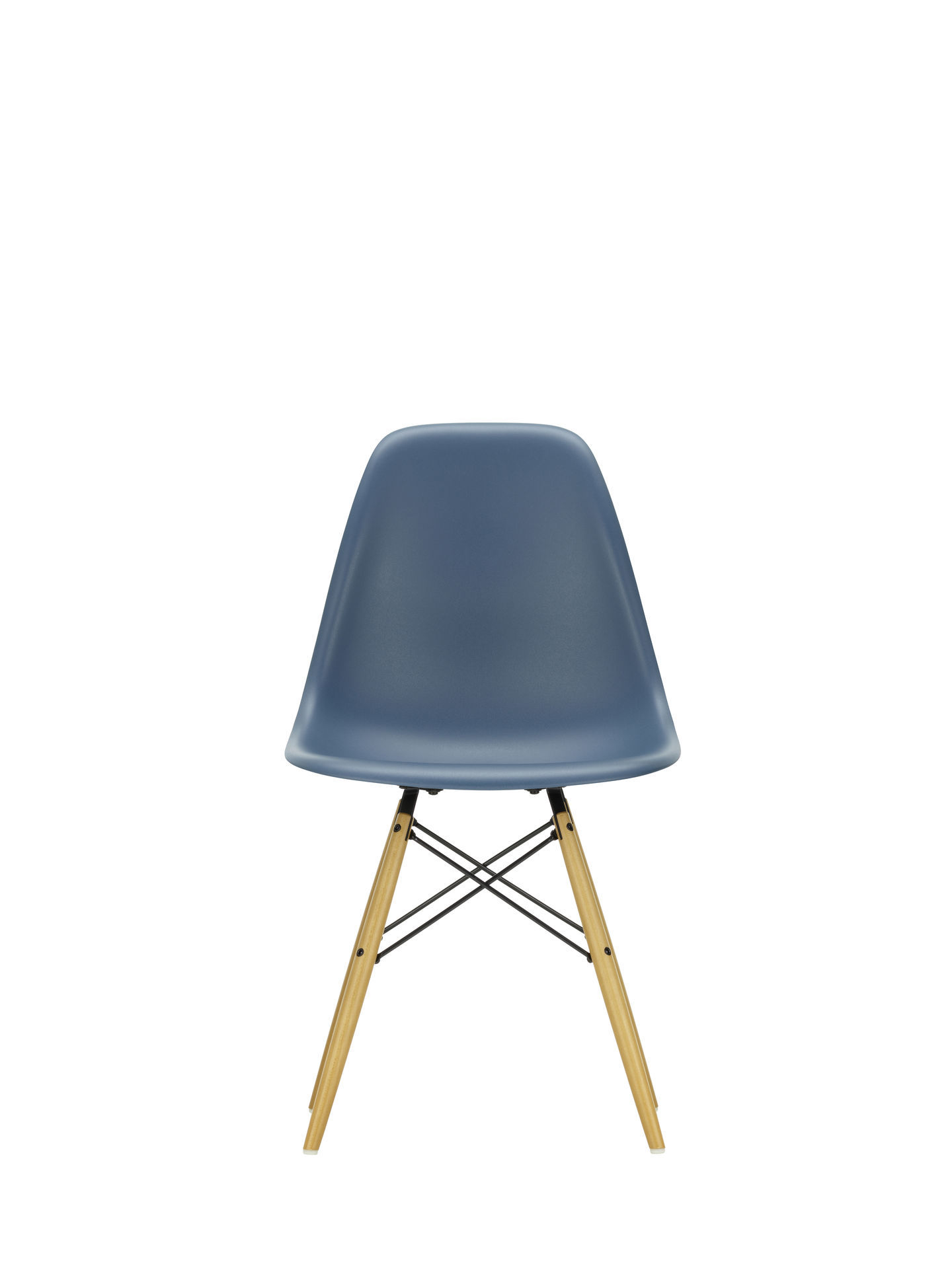 Eames Plastic Side Chair DSW Chaise Vitra Frêne couleur miel - Gris clair