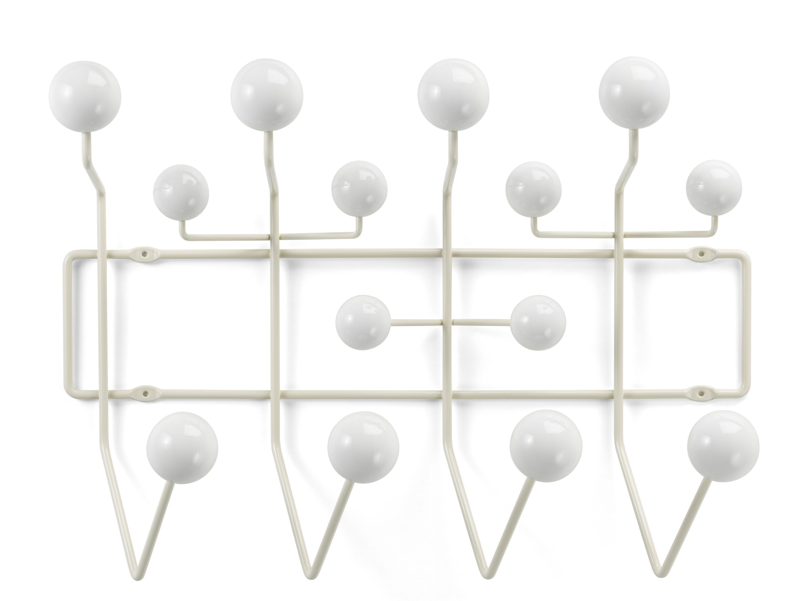 Eames Hang it all Porte-manteau Blanc chaud Vitra NOUVELLE VERSION 
