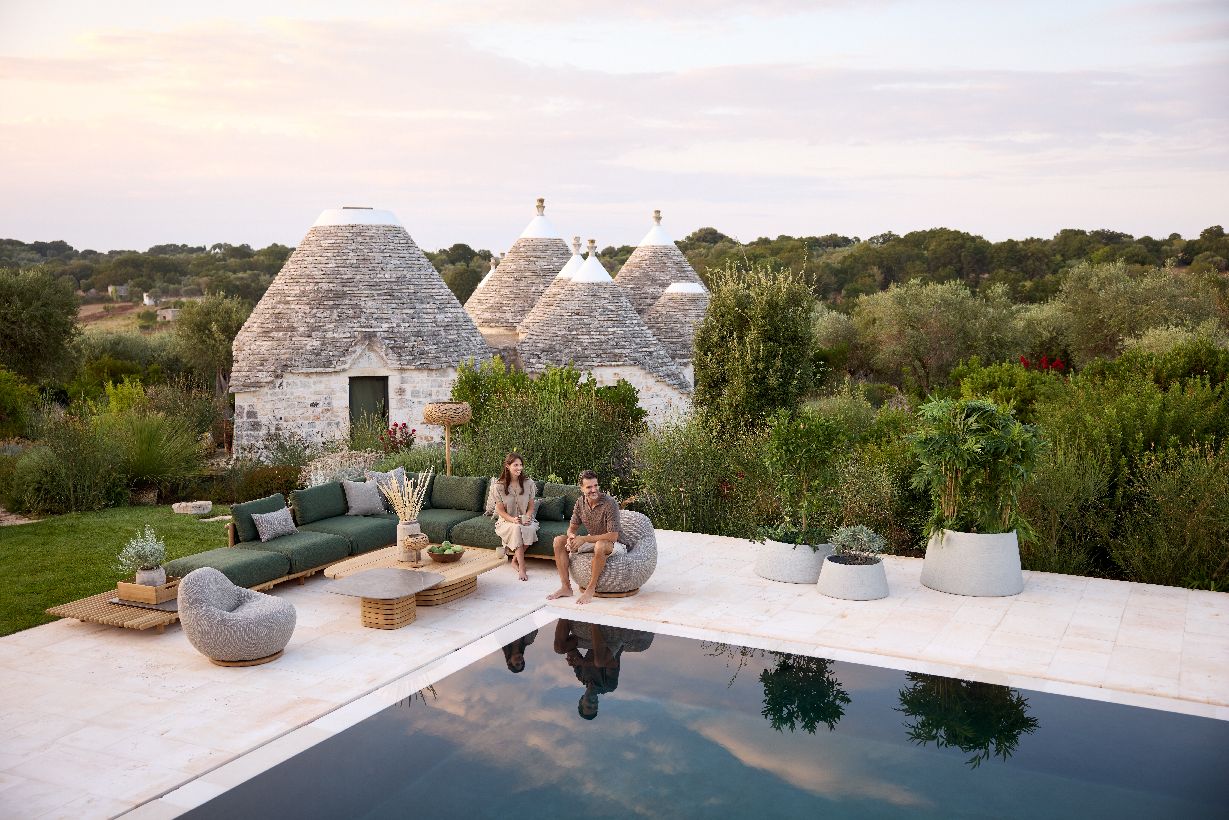 Jardinière trapézoïdale en terre cuite, petite jardinière d'extérieur en canne