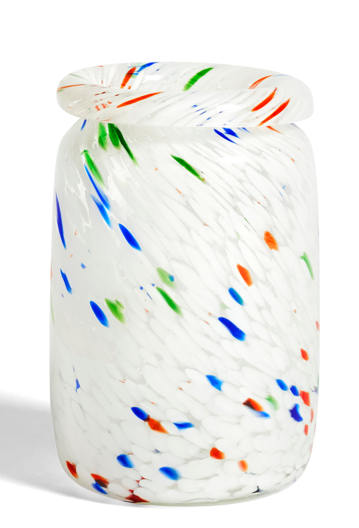 Splash Vase M White Dot Hay OFFRE SPECIALE